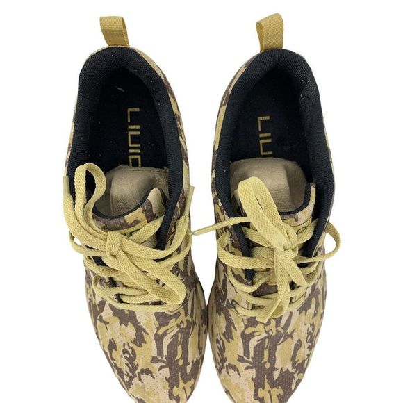 Rare men’s LIUID camo print athletic shoes sz 9 1748 Designer Collector - Picture 2 of 7